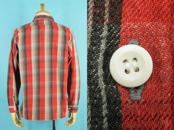 未使用 WAREHOUSE ウエアハウス 長袖 ヘビーネルシャツ #3632