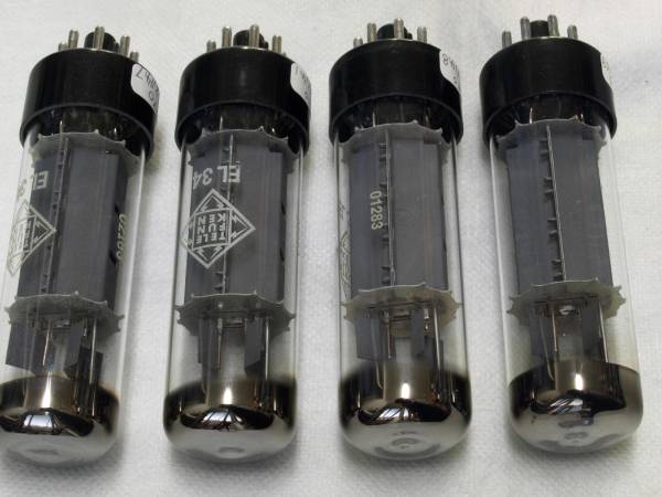 Telefunken テレフンケン EL34 6CA7 未使用検査済元箱入3本+1本
