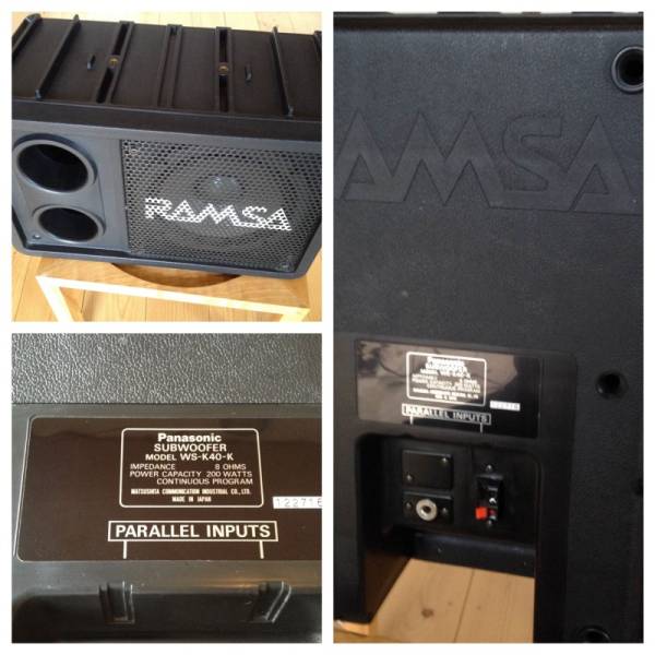 Panasonic RAMSA Speaker - Subwoofer Dettagli dell'articolo