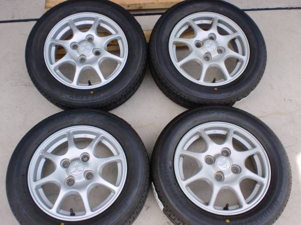 ミツビシ 13インチ 4J +46 100/4H 155/65R13 タイヤ新品