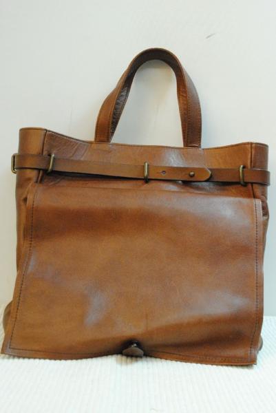 経堂)ドリスヴァンノッテン/レザートートバッグ/茶