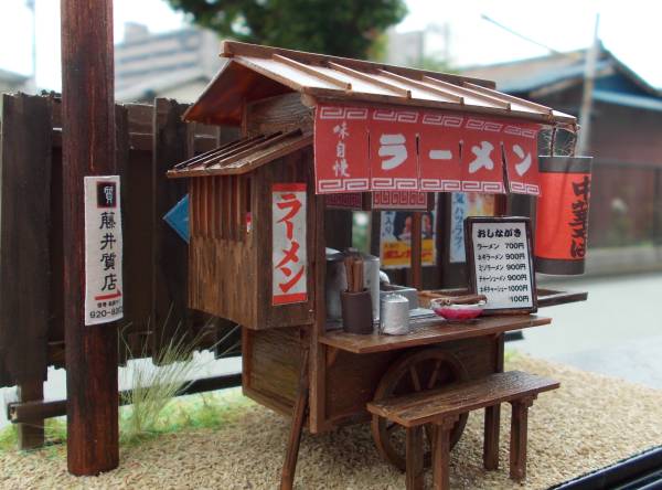 マイクロエース風物詩　中華そば　オリジナル完成品　ケース付き マイクロエース 風物詩 屋台そば ラーメン屋台 完成品 ケース付(建築物