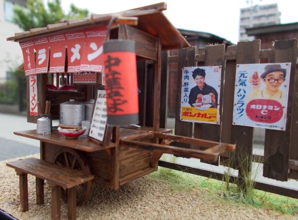 マイクロエース 風物詩 屋台そば ラーメン屋台 完成品 ケース付(建築物