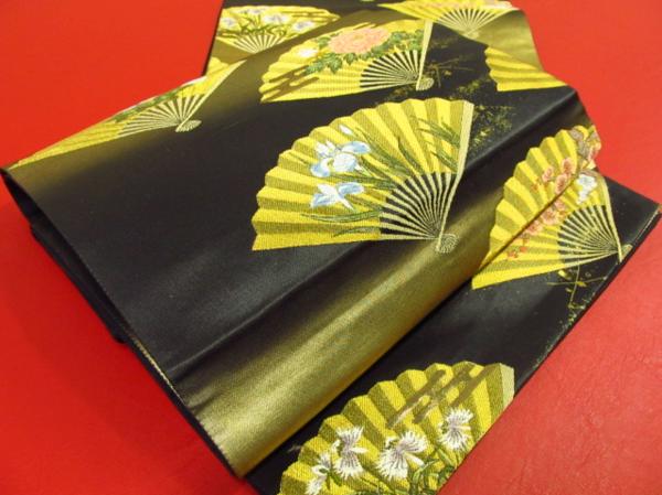 ★着物10★ 1円 逸品!! 寿扇吉祥 袋帯 ☆☆☆☆☆