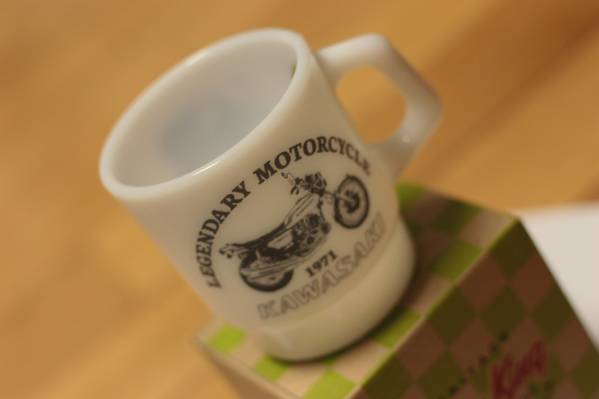 新品　レア!!　Fire-King × カワサキ マッハH2 マグ