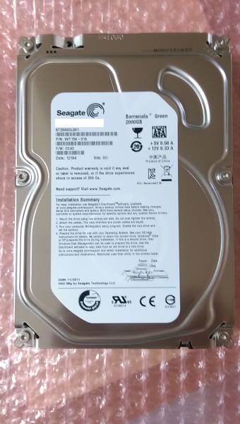 Seagate　2TB　ST2000DL001_1