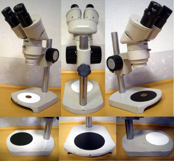ニコン双眼実体顕微鏡 SM5型　AL7、延長ポール付