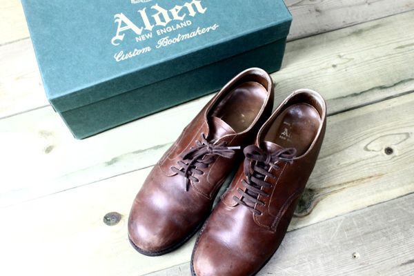 Alden オールデン 定番4900 プレーントゥ レザーシューズ 7(7インチ