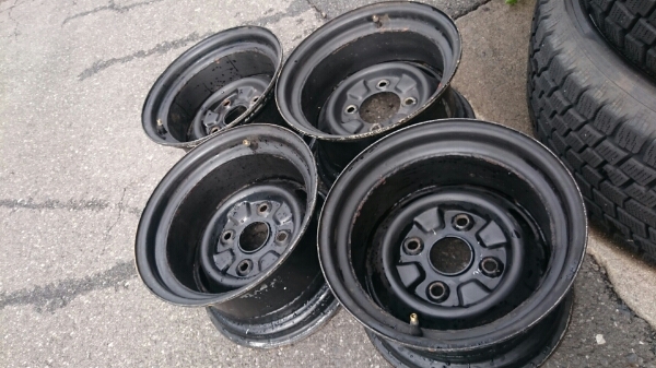 12インチ-7jテッチンホイール 深リム12インチ加工テッチン4本 7j位SSRスピードスター車高短(社外品