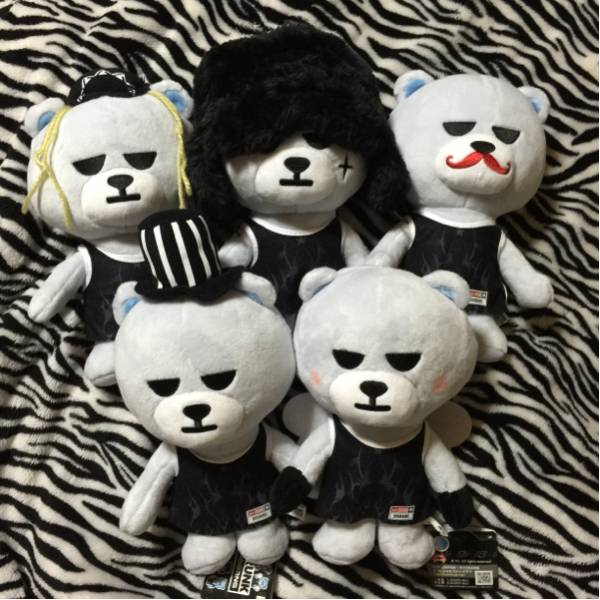KRUNK×BIGBANG YGベア タンクトップぬいぐるみ 5種セット