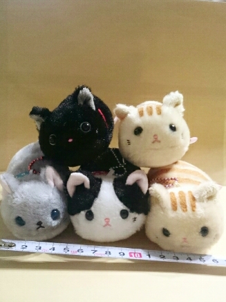 ツチネコ つちねこ/マスコット ぬいぐるみ/猫 5個セット (ネコ一般