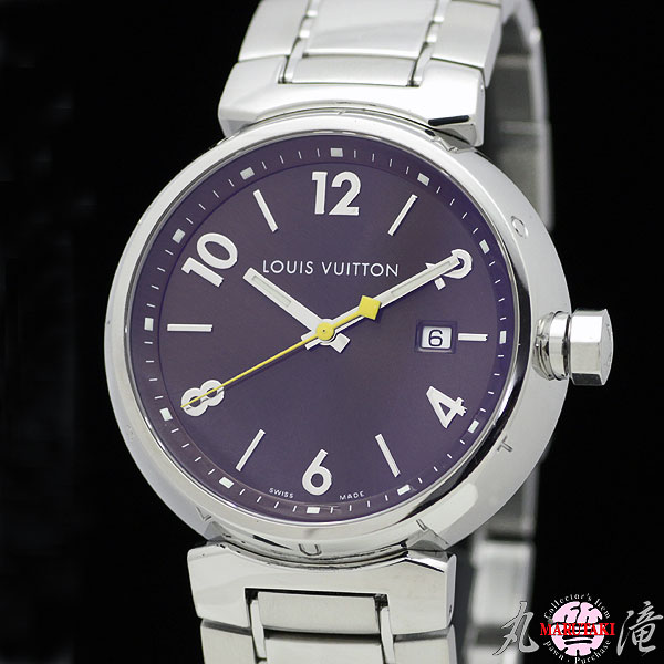 1円～【LouisVuitton】 タンブール メンズ Q1111 純正SSブレス