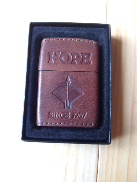 400個限定 非売品 レザー仕様 HOPE ZIPPO