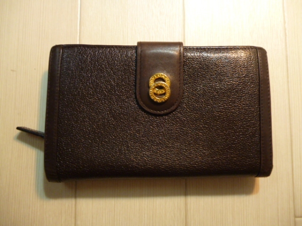 BVLGARI ブルガリ リング ラウンドファスナー 二つ折り長財布