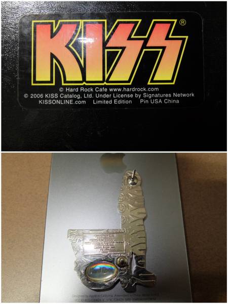 ハードロックカフェ　KISS ピンズ4点 ☆kissキッスhard rock cafeハードロックカフェピンズセット