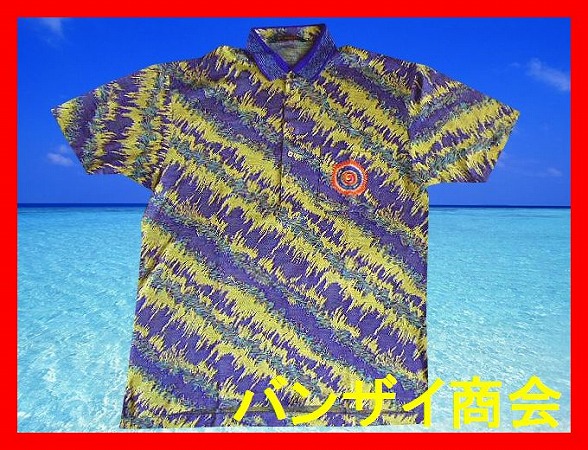 高級◇J'sジェイズ ジャンボ尾崎将司 ジャガード織ポロシャツ L