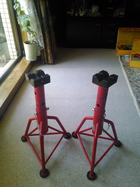 【中古】ジャッキスタンド　ウマ　3t用　2本セット_1