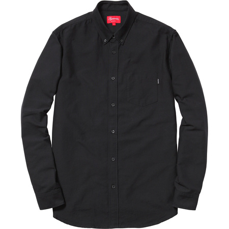 極美 14SS Supreme Oxford Shirt S オックスフォードシャツ 黒