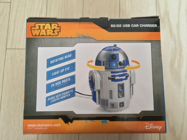 スターウォーズ R2-D2 USB 車載充電器 iPhon，iPad，Androido対応