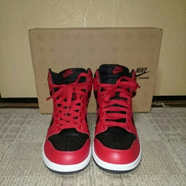 Nike Dunk High ナイキ ダンク 赤 黒 27 5 Jordan Retro 1 27 5cm 売買されたオークション情報 Yahooの商品情報をアーカイブ公開 オークファン Aucfan Com