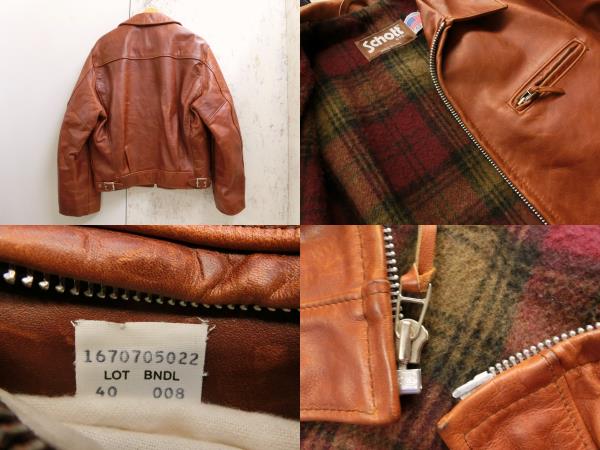 ショット SCHOTT シングルライダース Schott schott（ライダース