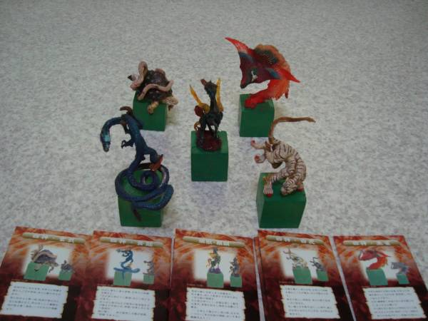 やのまん デモンズクロニクル4 Ⅳ 五聖獣 彩色セット フィギュア