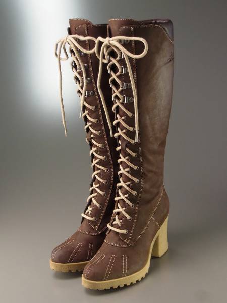 N3224*トミーヒルフィガー*編み上げ*レザー/ヒールブーツ/37/24