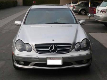 01-07 ベンツ Cクラス W203 スポーツ グリル 3フィン AMG 　