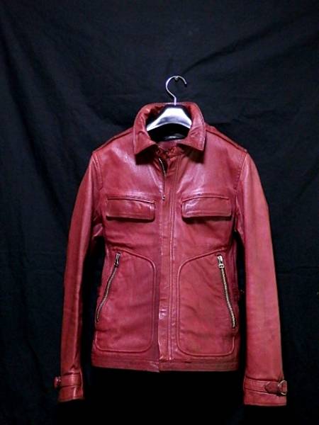 【Bark Tannage美タイト上質本革 山羊ゴートレザーライダース】