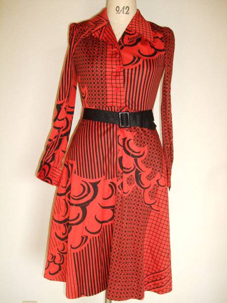 70s　ビンテージ　昭和レトロ　古着ワンピース　⑧