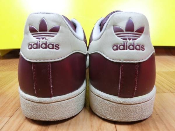 adidas2013年製SUPERSTARスーパースター赤紫/ベージュ26.5㎝美品
