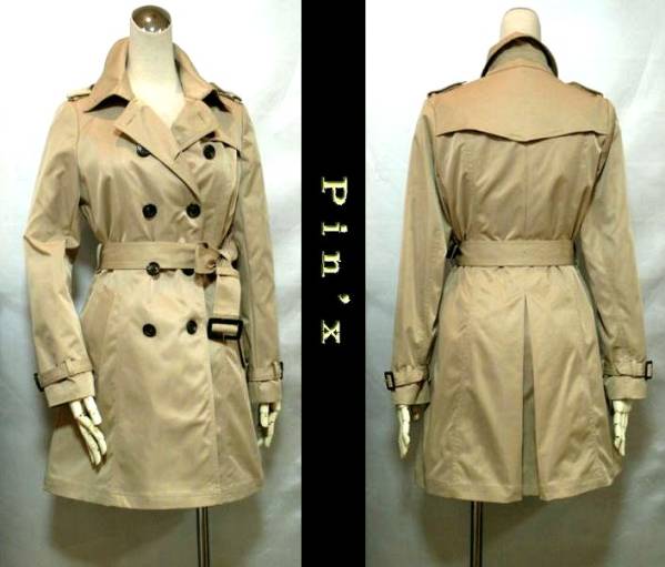 新品9号★ベージュ★ライナー付き素敵なトレンチコート