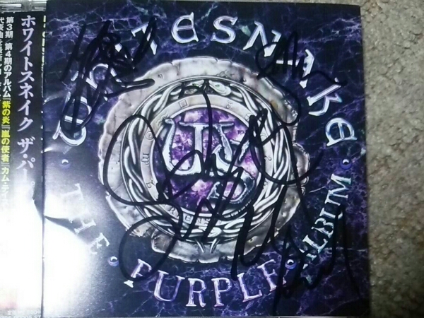 WHITESNAKE/ホワイトスネイク直筆サイン入りCD