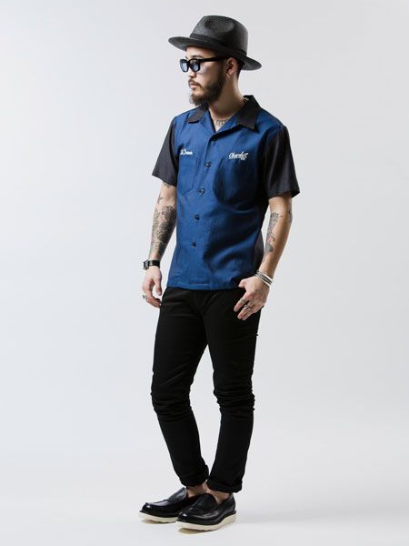 【新品タグ付40%off】CRIMIE ボウリングシャツ radiall calee M