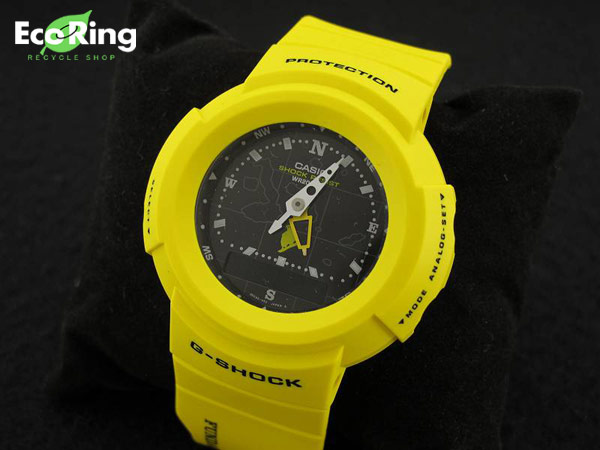 1円 ジャンク カシオ G-SHOCK AW-5000 ボーイズ腕時計 黄 AK784