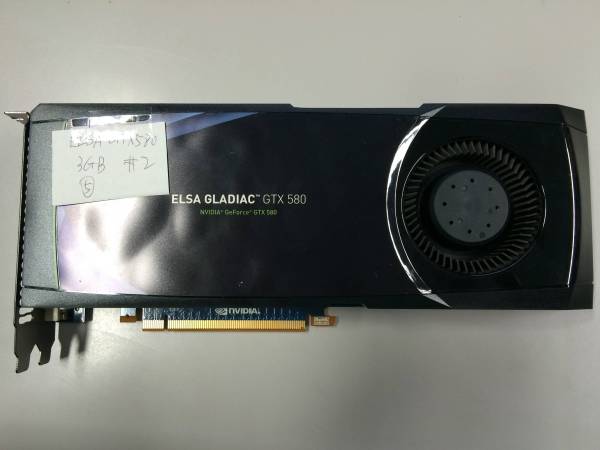 ELSA GLADIC GTX580 3GB　送料安　確認済　HDMI　DVIx2　⑤