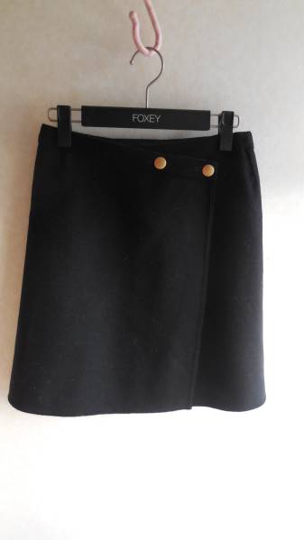 ◆イエナ●リバーシブル・ミニスカート・３６美品・チェック無地