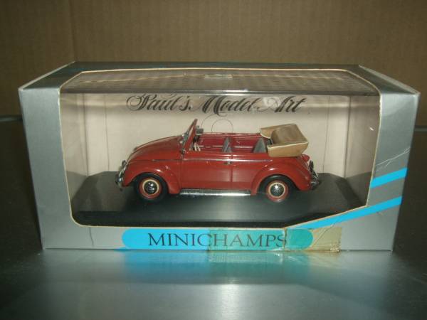 ミニチャンプス 1/43 VW ビートル1200 1951-52 カブリオレ