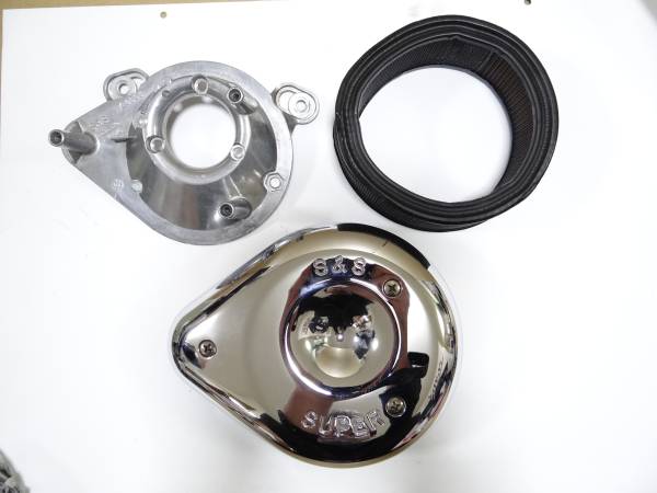 中古　美品　S＆S　E G　キャブ用　エアクリーナー