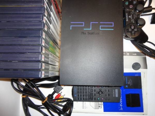 ◇ソニー SONY PS2 プレステ2 ソフト18本付 良好動作品