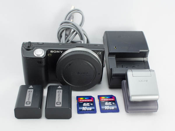 SONY ソニー NEX-5 初代 ブラック SD，予備バッテリー付き