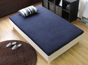 =送料無料=01■低反発マットレス シングル_ネイビー■厚８ｃｍ