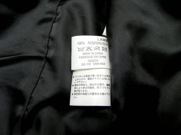 ◆無印良品ラムレザージャケット羊革シングルライダースTB54