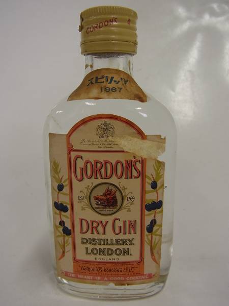古酒☆ジン【ゴードン ドライジン ミニボトル】GORDON'S未開封 (ジン
