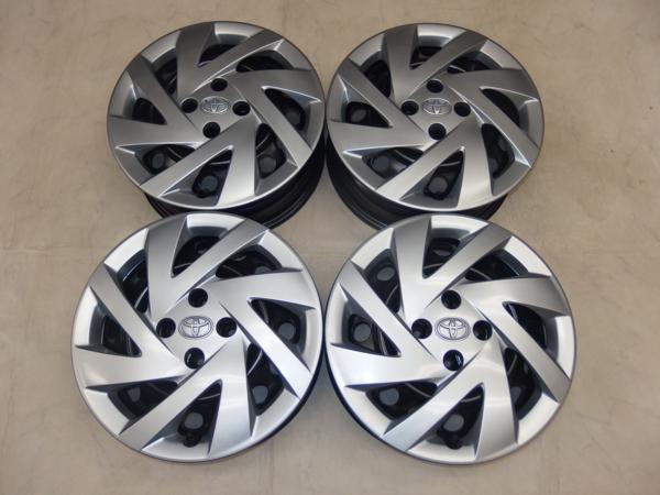 トヨタアクア後期純正スチールホイール4本 新車外し品 15インチ 管理