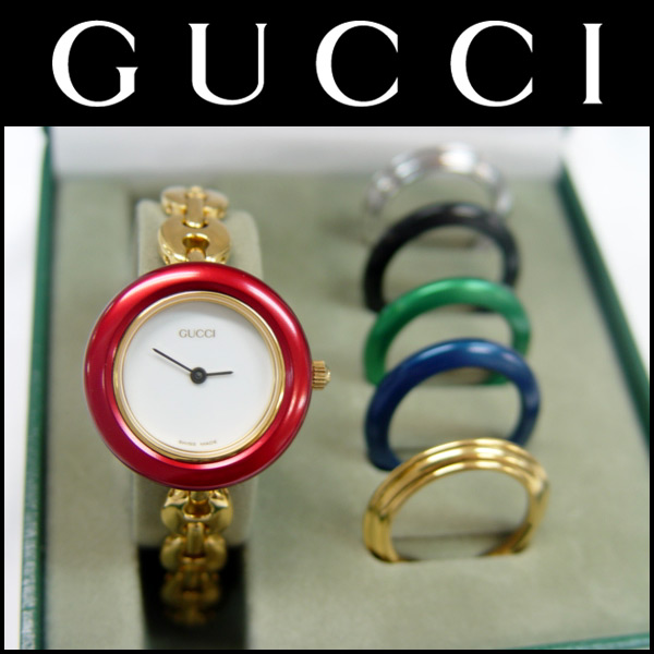 GUCCI グッチ チェンジベゼル 腕時計 11⁄12.2 GP チェンジベゼル6 コマ 