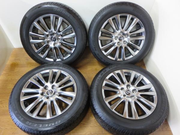 60 ハリアー純正 18in5穴114.3 BS デューラー235/55R18