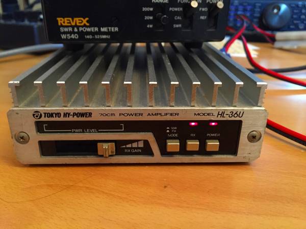 東京ハイパワー　430Mhz　30ｗリニアアンプ　HL-36U　難あり