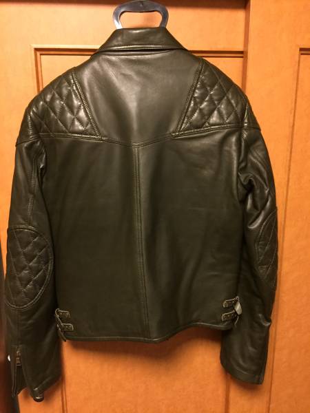 ✨良品✨PS PaulSmith ダブルレザーライダースジャケット　ネイビー　M Paul Smith（ポールスミス）の「PS Paul Smith Leather Biker Jacket