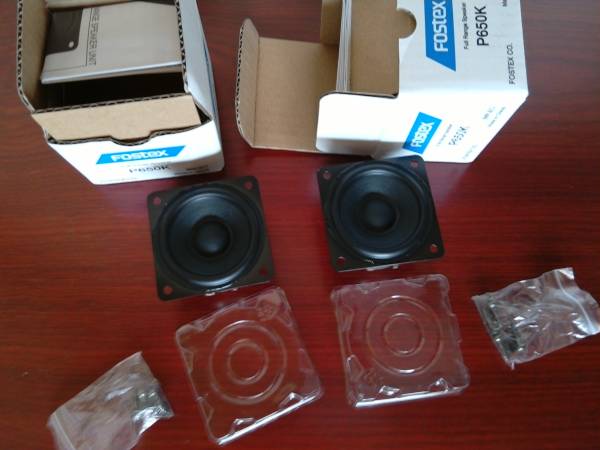 送料無料♪新品　P650K 2個　FOSTEX フォステクス フルレンジ
